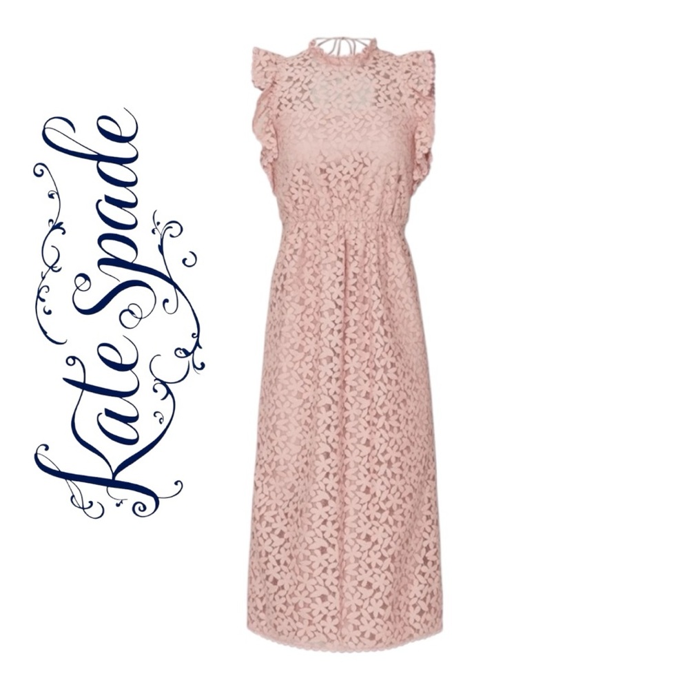 Kate Spade New York flora lace ruffle dress, size 8 From rent the runway EUC